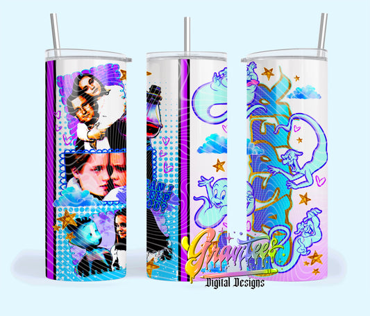 Ghost Besties 20oz Tumbler Template Design Option 2 PNG,  for UVDTF or Sublimation Printing PNG Only!!