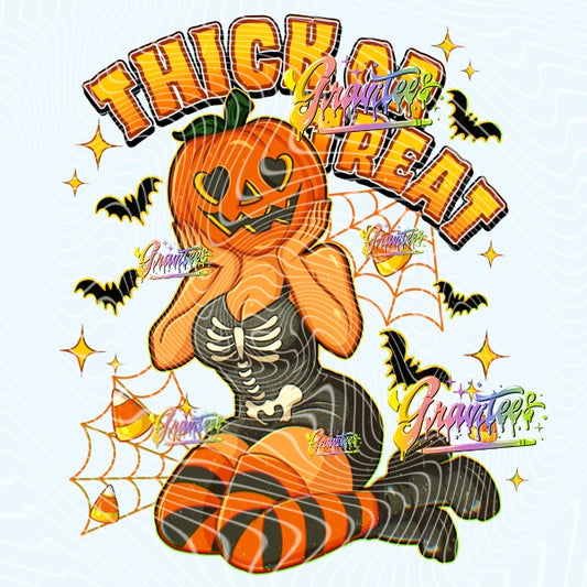 Thick or Treat Design Png for DTF or Shirt Printing, PNG Only!