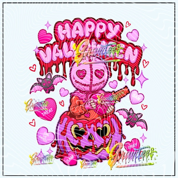 Happy Valloween Design Png for DTF or Shirt Printing, PNG Only!