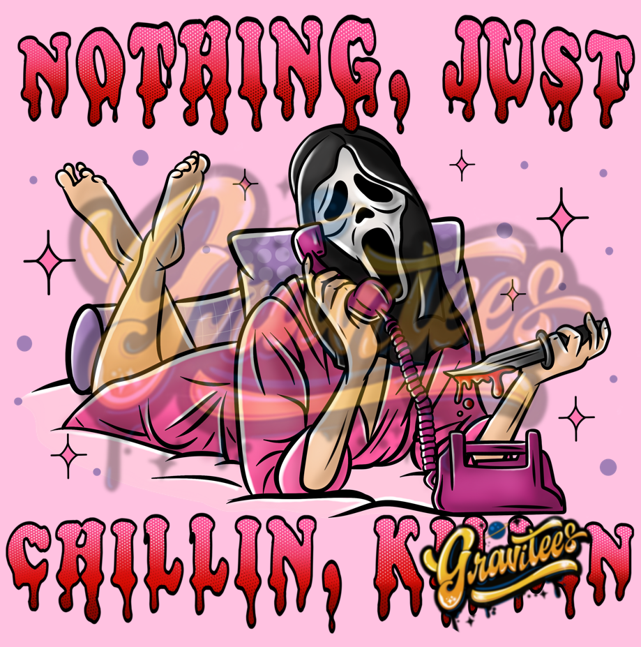 Nothing Just Chillin Clipart, Favorite Movie PNG, Clipart,  Clipart for DTF or Shirt Printing, PNG Only!