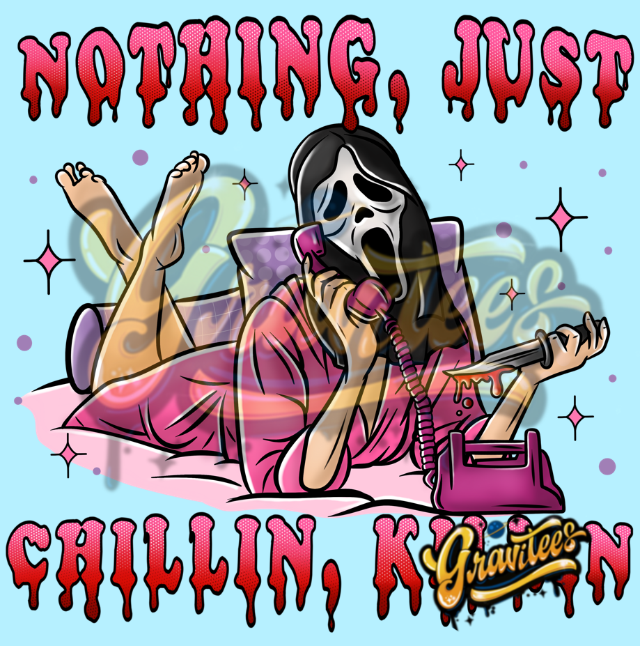 Nothing Just Chillin Clipart, Favorite Movie PNG, Clipart,  Clipart for DTF or Shirt Printing, PNG Only!