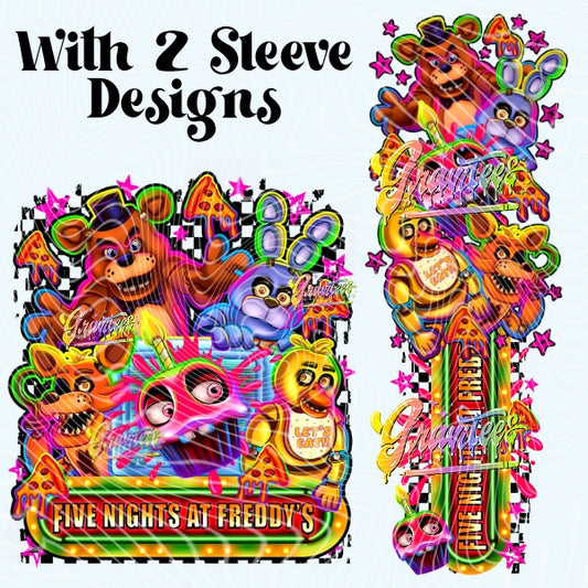 Pizza Bear Png With Sleeve Designs for DTF or Shirt Printing, PNG Only!