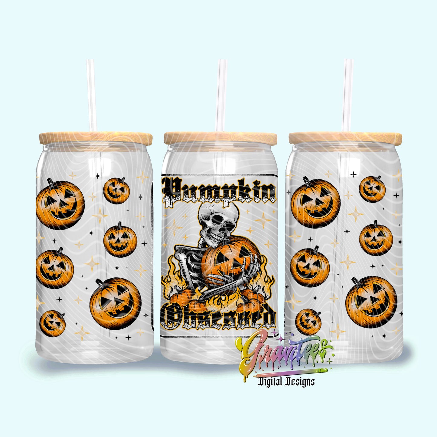 Pumpkin Obsessed Libbey Template PNG, Halloween Fall Clipart for UVDTF or Sublimation Printing PNG Only!