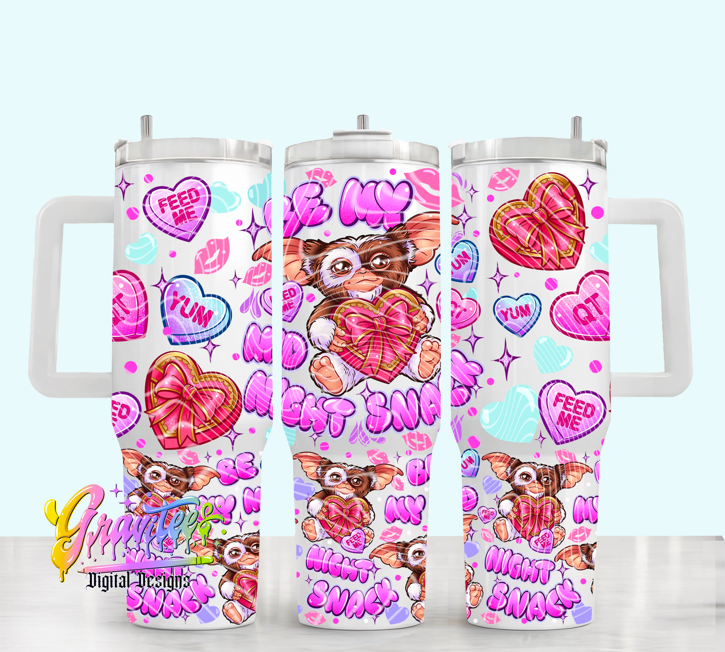 Midnight Snack 40oz Tumbler Template Design PNG,  for UVDTF or Sublimation Printing PNG Only!!