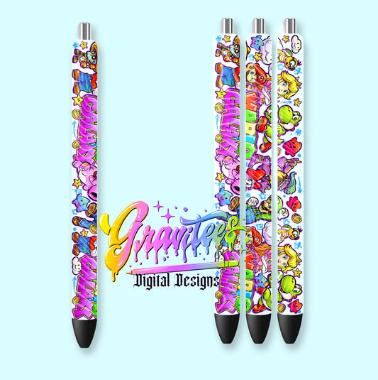 Galaxy Crew Pen Wrap Design PNG,  for UVDTF or Sublimation Printing PNG Only!!