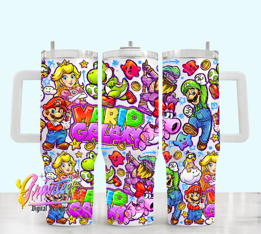 Galaxy Crew 40oz Tumbler Template Design PNG,  for UVDTF or Sublimation Printing PNG Only!!