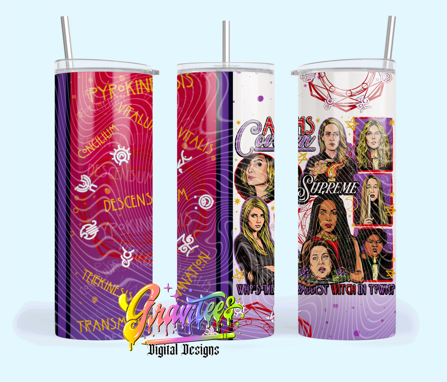 Coven 20oz Tumbler Template Design PNG,  for UVDTF or Sublimation Printing PNG Only!!