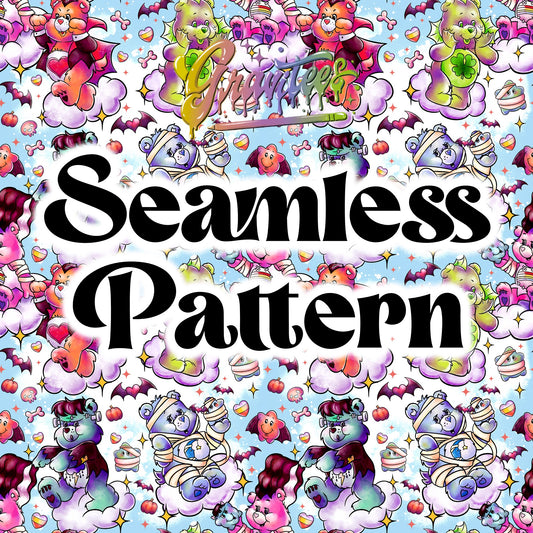 UNIVERSAL Cuties SKYS Seamless Png Clipart,UNIVERSAL Cuties for DTF or Shirt Printing, PNG Only!