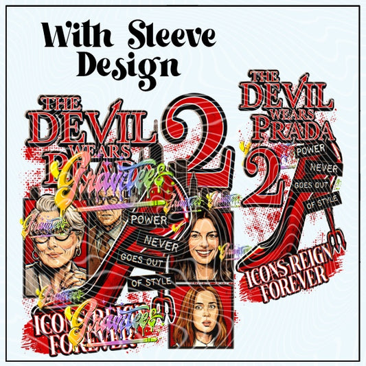 Fashion Icons with Sleeve Design Png for DTF or Shirt Printing, PNG Only!