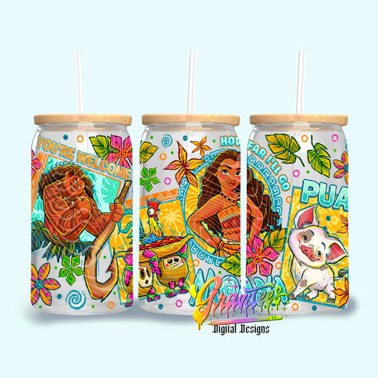 Water Daughter 16oz Tumbler Template Design PNG,  for UVDTF or Sublimation Printing PNG Only!!