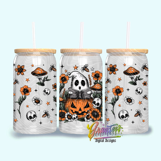 We All Become Ghost Stories Libbey Tumbler Design Png, Ghost Clipart for UVDTF or Sublimation Printing, PNG Only!