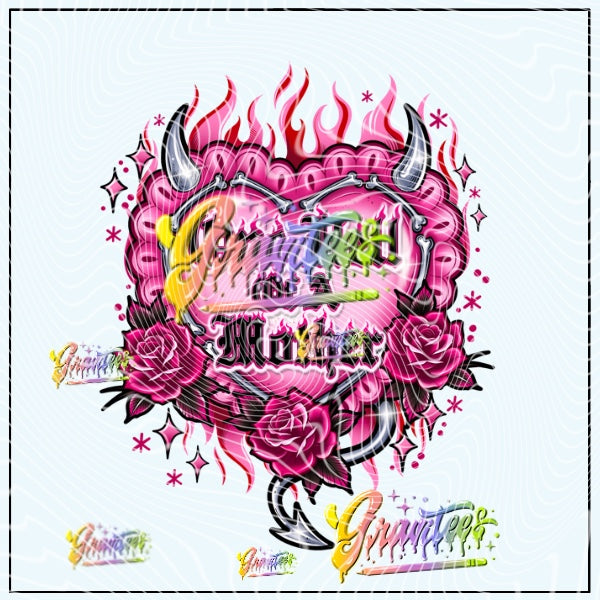 Hell Of A Mother Design Png for DTF or Shirt Printing, PNG Only!