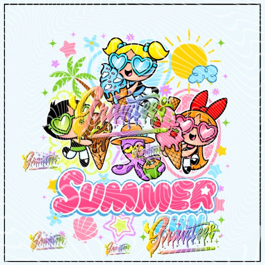 Summer Girls Design Png for DTF or Shirt Printing, PNG Only!