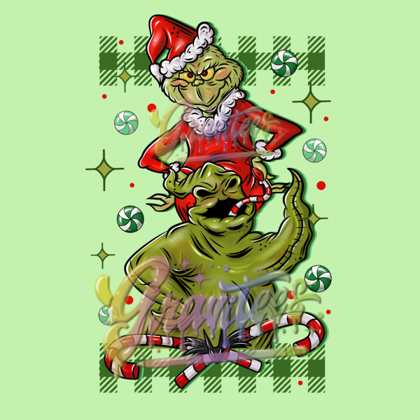 Oogie Boogie Sleeve Png, Christmas Movie Clipart, Trendy Christmas Clipart for DTF or Shirt Printing, PNG Only!