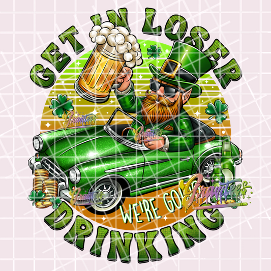 Get In Loser St. Patrick's Png, St. Patrick's Day Clipart, Trendy  Clipart, Car Clipart for DTF or Shirt Printing, PNG Only!