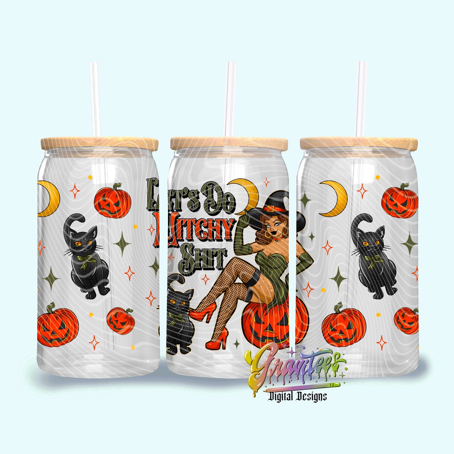 Halloween Witch Tumbler Design Png, Halloween Design  for UVDTF or Sublimation Printing, PNG Only!