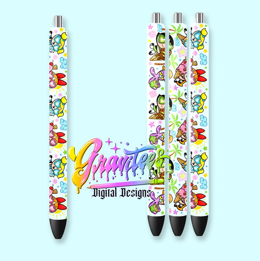 Summer Girls Wrap Template Design PNG,  for UVDTF or Sublimation Printing PNG Only!!