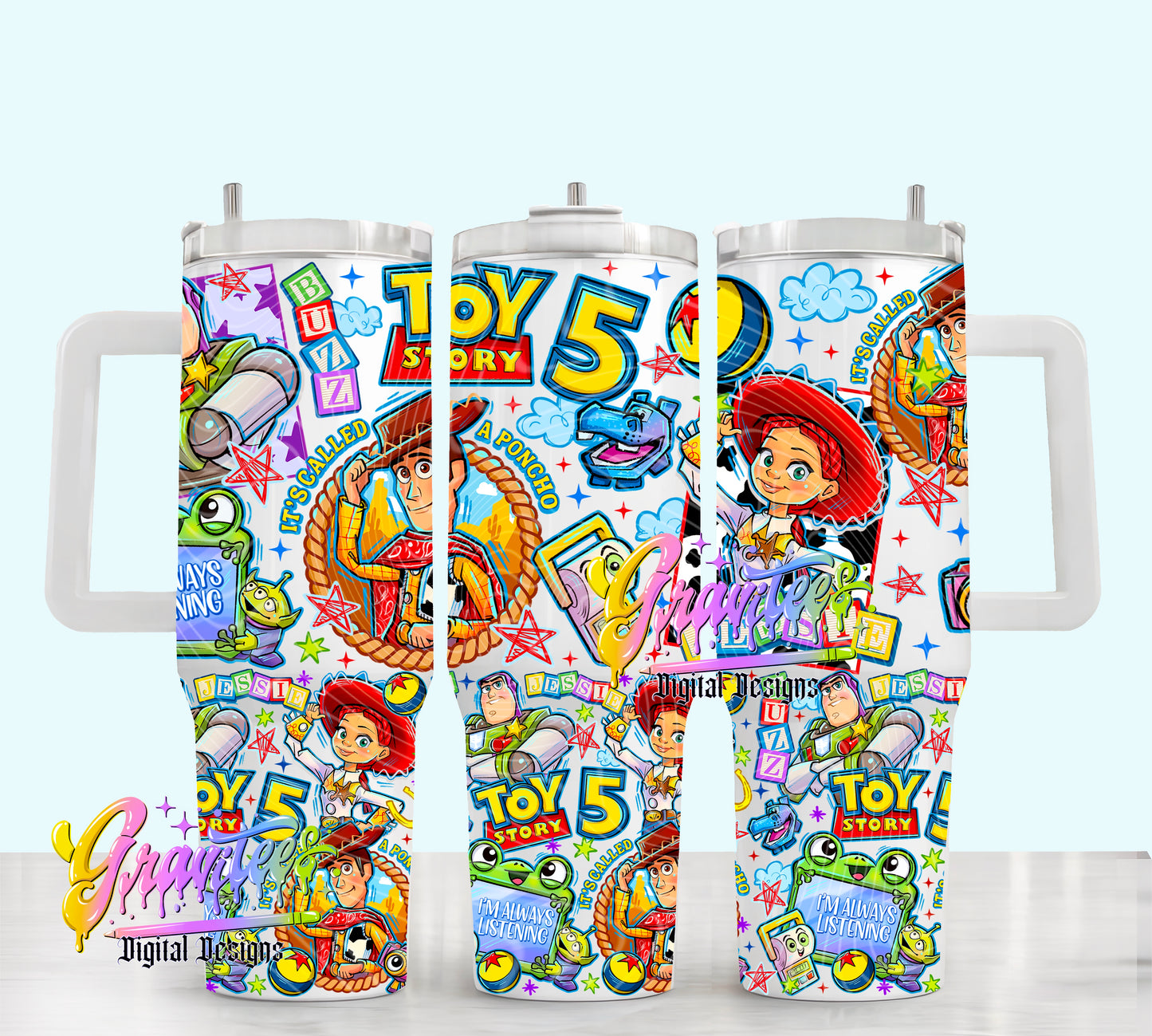 Toys 40oz Tumbler Template Design PNG,  for UVDTF or Sublimation Printing PNG Only!!