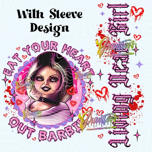 LIVING DEAD GIRL with sleeve Designs PNG, LIVING DEAD GIRL Clipart for DTF or Shirt Printing PNG Only