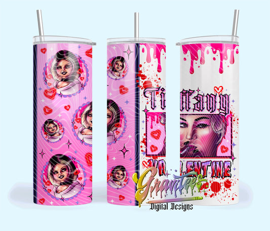 LIVING DEAD GIRL  Tumbler Template Design PNG, LIVING DEAD GIRL  Clipart for UVDTF or Sublimation Printing PNG Only! (Copy)