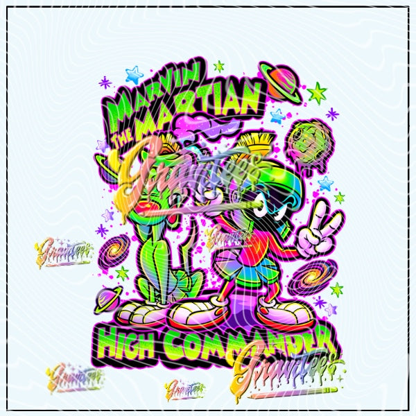 Martian High Commander Png for DTF or Shirt Printing, PNG Only!