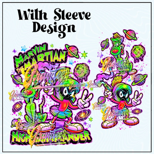 Martian High Commander With Sleeve Png for DTF or Shirt Printing, PNG Only!