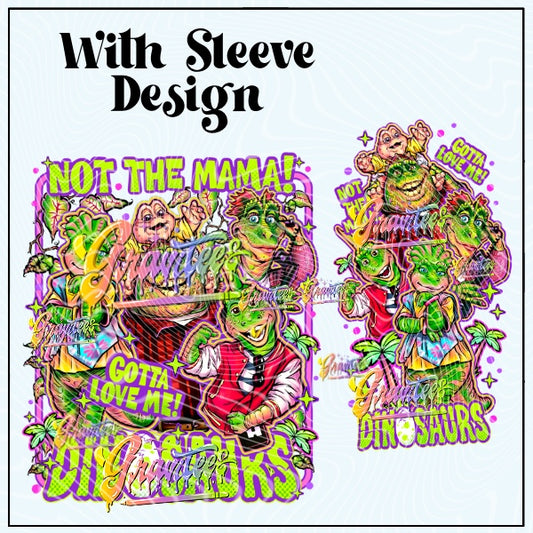 Dinosaurs With Sleeve  Png for DTF or Shirt Printing, PNG Only!