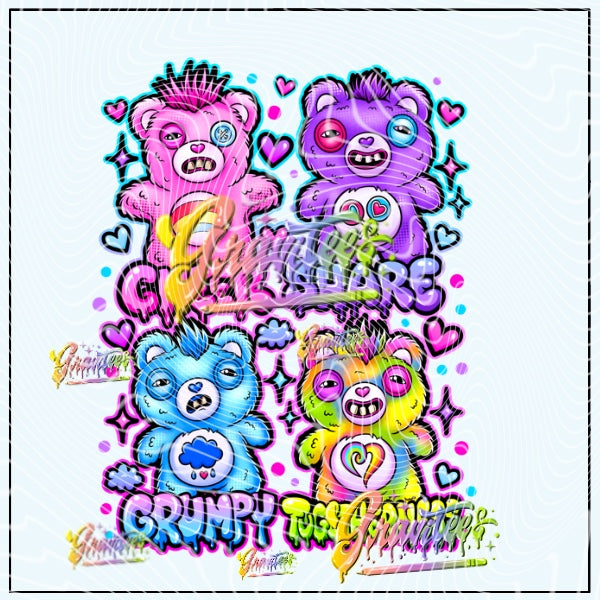 Fuggly Bears Png for DTF or Shirt Printing, PNG Only!