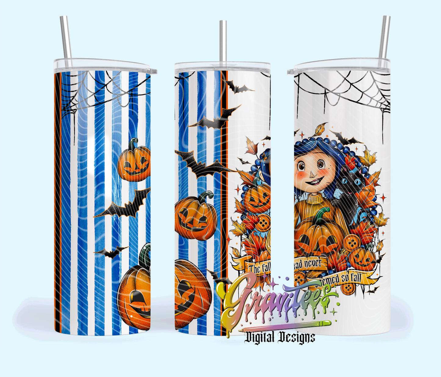 Fall Had Never Seemed So Fall 20oz Tumbler Template Design PNG, Fall Design for UVDTF or Sublimation Printing PNG Only!