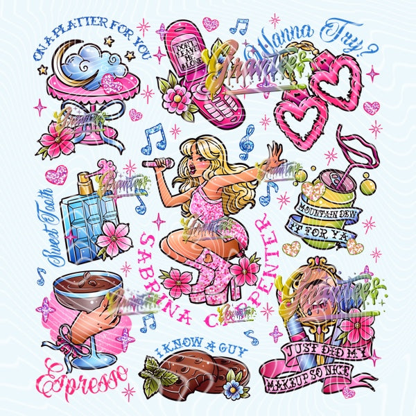 SABRINA C Png for DTF or Shirt Printing, PNG Only!