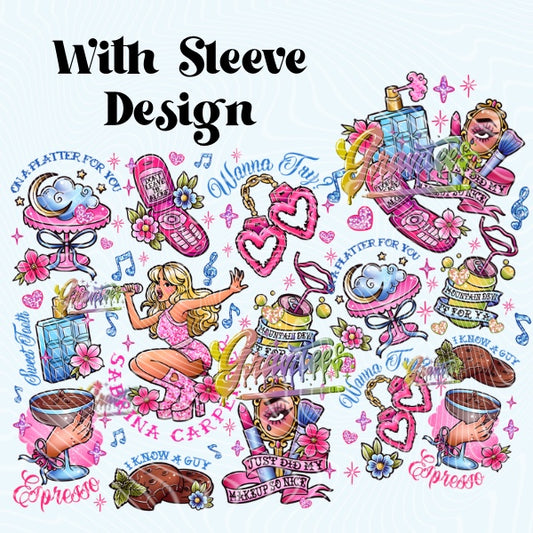 SABRINA C With Sleeve Design Png for DTF or Shirt Printing, PNG Only!