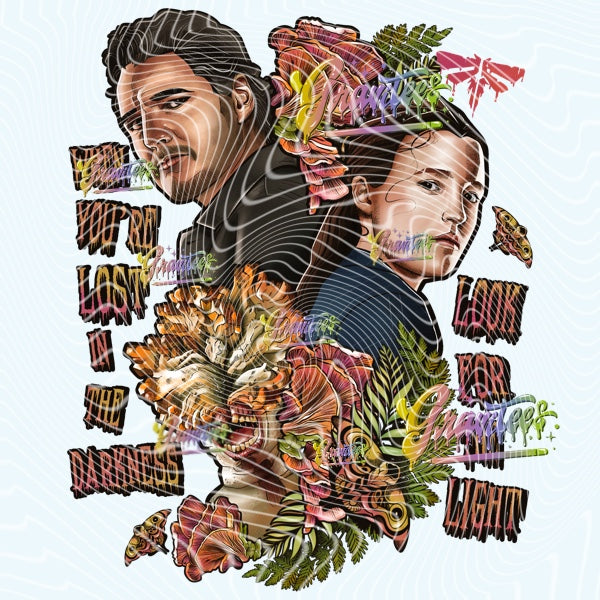 LOST IN THE DARKNESS Png for DTF or Shirt Printing, PNG Only!