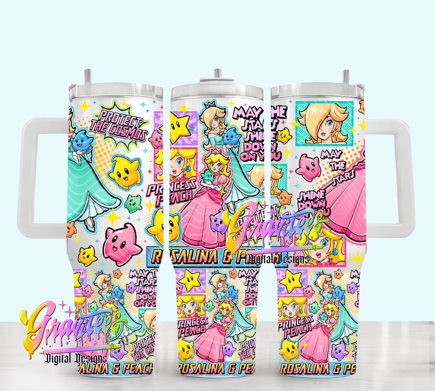 Galaxy Girls 40oz Tumbler Template  Png for UVDTF or Sublimation Printing, PNG Only!