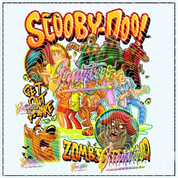 Zombie Island Png for DTF or Shirt Printing, PNG Only!