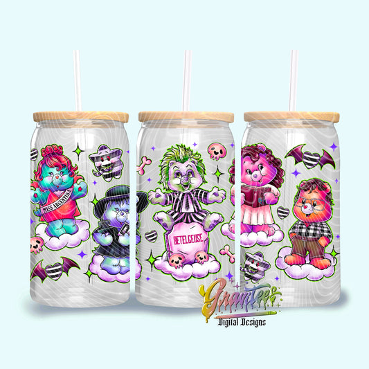 Strange Cuties 16oz Tumbler Template Design PNG, Fall Design for UVDTF or Sublimation Printing PNG Only!