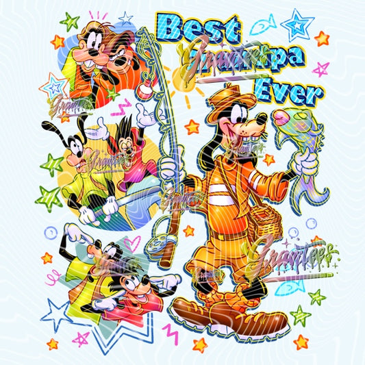 Best Grandpa Ever Design Png for DTF or Shirt Printing, PNG Only!