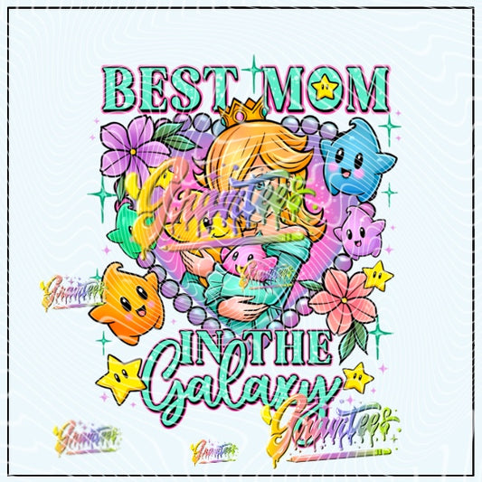 Best Mom In The Galaxy Png for DTF or Shirt Printing, PNG Only!