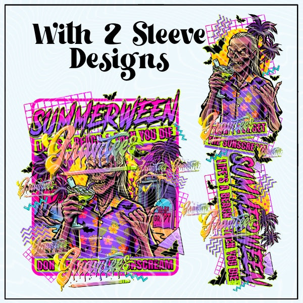 SUMMERWEEN With 2 Sleeve Designs Png for DTF or Shirt Printing, PNG Only!