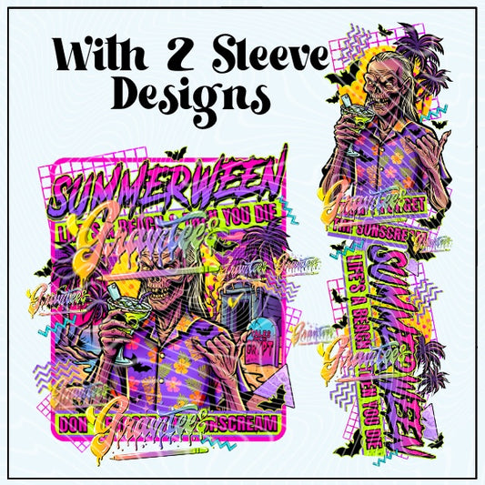 SUMMERWEEN With 2 Sleeve Designs Png for DTF or Shirt Printing, PNG Only!