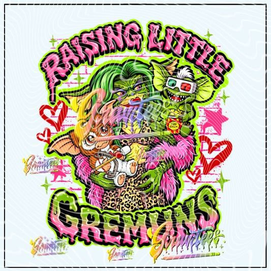 Raising Little Monsters Png for DTF or Shirt Printing, PNG Only!
