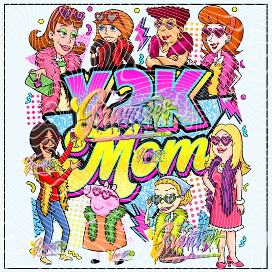 Y2K Mom Png for DTF or Shirt Printing, PNG Only!