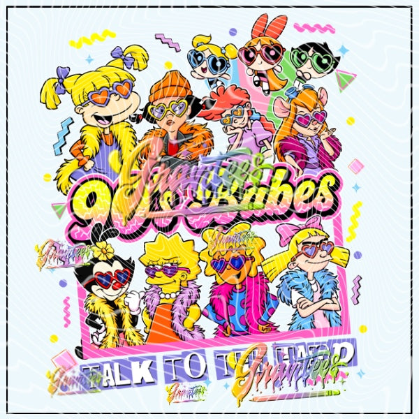 90’s Babes Png for DTF or Shirt Printing, PNG Only!