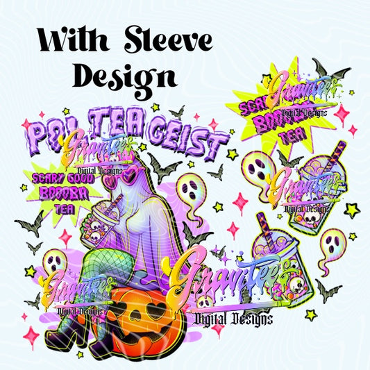 Polteageist with Sleeve Design Png for DTF or Shirt Printing, PNG Only!