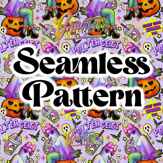 Polteageist Seamless Design Png for DTF or Shirt Printing, PNG Only!