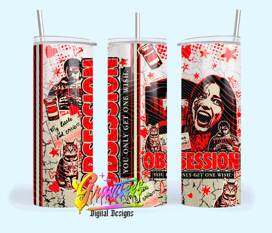 One Wish  20oz Tumbler Template  Png for UVDTF or Sublimation Printing, PNG Only!