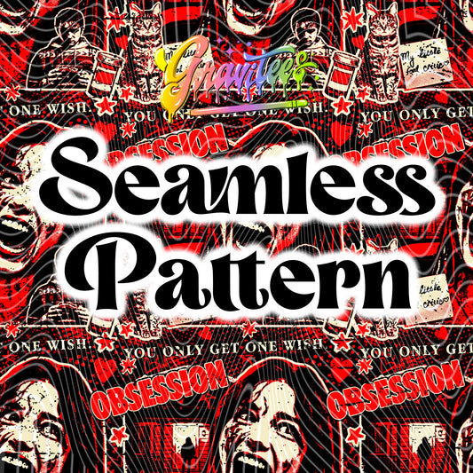 One Wish Seamless Design Png for UVDTF or Sublimation Printing, PNG Only!