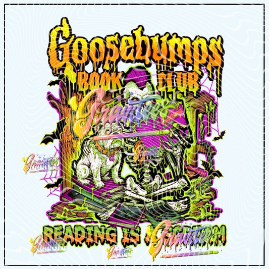 Scary Book Club Png for DTF or Shirt Printing, PNG Only!