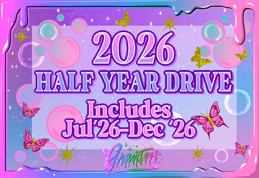 2026 End Of Year Half Year Monthly Drives Only July - December
