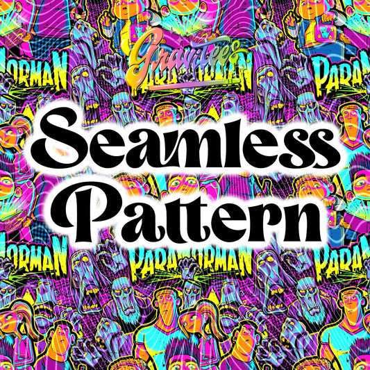 Norman Seamless Design Png for UVDTF or Sublimation Printing, PNG Only!