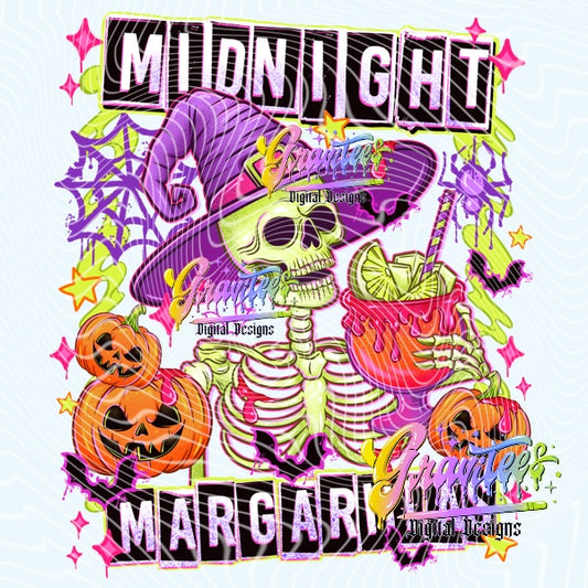 Midnight Margarita Design Png for DTF or Shirt Printing, PNG Only!